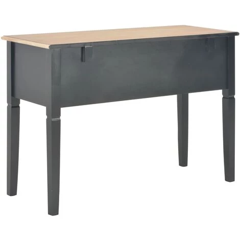 DOC&ET² 280071 Writing Desk Black 109.5x45x77.5 Cm Wood - Noir 6 DOC&ET² 280071 Writing Desk Black 109.5x45x77.5 Cm Wood - Noir – Image 4