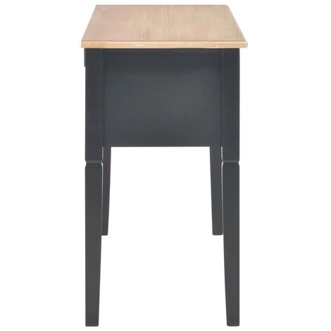 DOC&ET² 280071 Writing Desk Black 109.5x45x77.5 Cm Wood - Noir 7 DOC&ET² 280071 Writing Desk Black 109.5x45x77.5 Cm Wood - Noir – Image 5