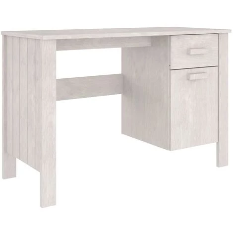 DOC&ET² Bureau Blanc 113x50x75 Cm Bois Massif De Pin - Blanc 3 DOC&ET² Bureau Blanc 113x50x75 Cm Bois Massif De Pin - Blanc