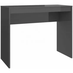 DOC&ET² Bureau Gris Brillant 90 X 40 X 72 Cm Aggloméré - Gris