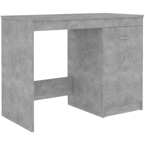DOC&ET² Bureau Gris Béton 140x50x76 Cm Aggloméré - Gris 7 DOC&ET² Bureau Gris Béton 140x50x76 Cm Aggloméré - Gris – Image 5