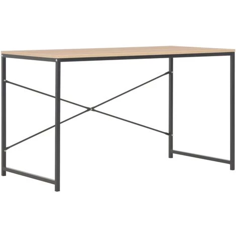 DOC&ET² Bureau D'ordinateur Noir Et Chêne 120 X 60 X 70 Cm - Noir 3 DOC&ET² Bureau D'ordinateur Noir Et Chêne 120 X 60 X 70 Cm - Noir