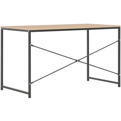 DOC&ET² Bureau D'ordinateur Noir Et Chêne 120 X 60 X 70 Cm - Noir 6 DOC&ET² Bureau D'ordinateur Noir Et Chêne 120 X 60 X 70 Cm - Noir – Image 4