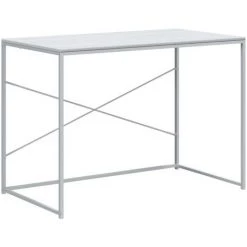 DOC&ET² Bureau D'ordinateur Blanc 110x60x70 Cm Aggloméré - Blanc