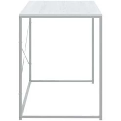 DOC&ET² Bureau D'ordinateur Blanc 110x60x70 Cm Aggloméré - Blanc -France Bureau Soldes 2022 67322109 4