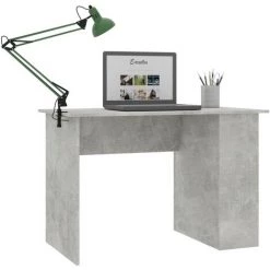 DOC&ET² Bureau Gris Béton 110x60x73 Cm Aggloméré - Gris -France Bureau Soldes 2022 67322392 3