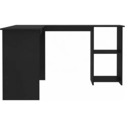 DOC&ET² Bureau D'angle En Forme De L Noir 120x140x75 Cm Aggloméré - Noir -France Bureau Soldes 2022 67322427 5