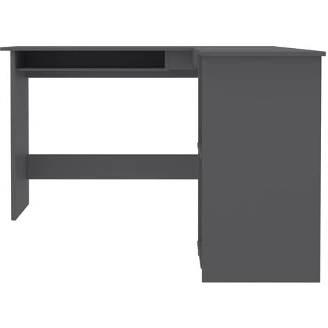 DOC&ET² Bureau D'angle En Forme De L Gris 120x140x75 Cm Aggloméré - Gris 6 DOC&ET² Bureau D'angle En Forme De L Gris 120x140x75 Cm Aggloméré - Gris – Image 4