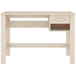 DOC&ET² Bureau Marron Miel 110x40x75 Cm Bois Massif De Pin - Brun -France Bureau Soldes 2022 67322589 5