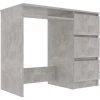 DOC&ET² Bureau Gris Béton 90x45x76 Cm Aggloméré - Gris -France Bureau Soldes 2022 67322592 1
