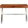 DOC&ET² Bureau Bois D'acacia Et Finition En Sesham 110x50x76 Cm - Brun