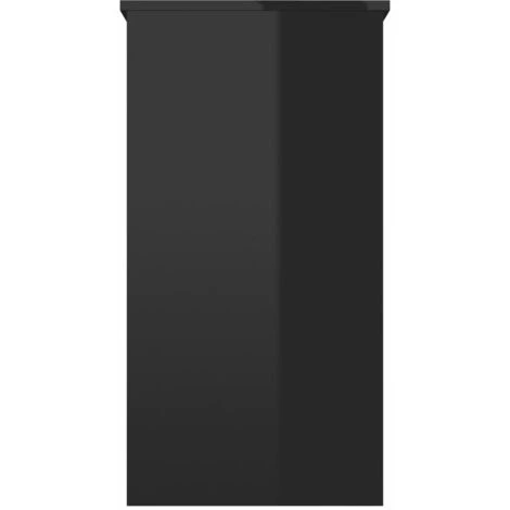DOC&ET² Bureau Noir Brillant 80x40x75 Cm Aggloméré - Noir 7 DOC&ET² Bureau Noir Brillant 80x40x75 Cm Aggloméré - Noir – Image 5