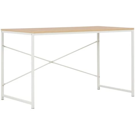 DOC&ET² Bureau D'ordinateur Blanc Et Chêne 120 X 60 X 70 Cm - Blanc 3 DOC&ET² Bureau D'ordinateur Blanc Et Chêne 120 X 60 X 70 Cm - Blanc