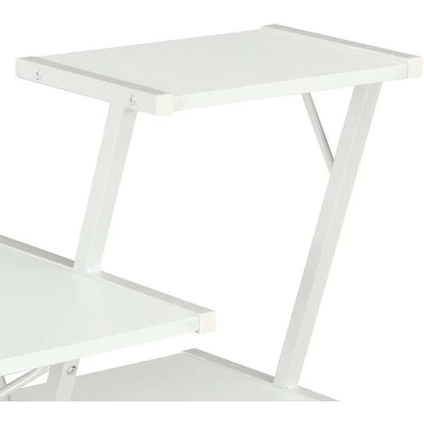 DOC&ET² Bureau Avec étagère Blanc 116x50x93 Cm - Blanc 7 DOC&ET² Bureau Avec étagère Blanc 116x50x93 Cm - Blanc – Image 5