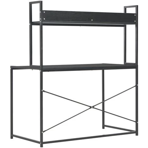 DOC&ET² Bureau D'ordinateur Noir 120 X 60 X 138 Cm - Noir 6 DOC&ET² Bureau D'ordinateur Noir 120 X 60 X 138 Cm - Noir – Image 4
