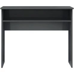 DOC&ET² Bureau Gris Brillant 90x50x74 Cm Aggloméré - Gris -France Bureau Soldes 2022 67323899 4
