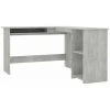 DOC&ET² Bureau D'angle En Forme De L Gris Béton 120x140x75 Cm Aggloméré - Gris 2 DOC&ET² Bureau D'angle En Forme De L Gris Béton 120x140x75 Cm Aggloméré - Gris -France Bureau Soldes 2022 67324021 1