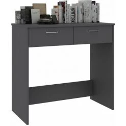 DOC&ET² Bureau Gris 80x40x75 Cm Aggloméré - Gris -France Bureau Soldes 2022 67324052 3