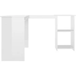 DOC&ET² Bureau D'angle Forme De L Blanc Brillant 120x140x75cm Aggloméré - Blanc 11 DOC&ET² Bureau D'angle Forme De L Blanc Brillant 120x140x75cm Aggloméré - Blanc -France Bureau Soldes 2022 67324056 5