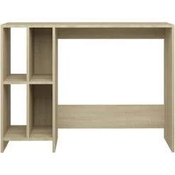 DOC&ET² Bureau D'ordinateur Portable Chêne 102.5x35x75 Cm Aggloméré - Brun -France Bureau Soldes 2022 67324113 4