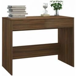 DOC&ET² Bureau Chêne Marron 101x50x76.5 Cm Aggloméré - Brun -France Bureau Soldes 2022 67324382 4