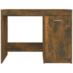 DOC&ET² Bureau Chêne Fumé 100x50x76 Cm Bois D'ingénierie - Brun -France Bureau Soldes 2022 67324438 4