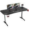 Soges Table De Jeu Soges 63 Pouces, Table D'ordinateur, Bureau, Table PC Pour Gamers, E-Sport Avec Tapis De Souris étanche En Forme De Table, Poste De Travail Informatique XXL, En Forme De T Avec Porte-gobelet, Porte-casque, 160 X 75 X 75 Cm - Noir -France Bureau Soldes 2022 67370241 1