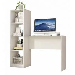 BEAUX MEUBLES PAS CHERS Bureau Et Bibus Intégré Blanc