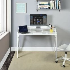 URBAN MEUBLE Bureau Scandinave Rangement 3 Colonnes Blanc 9 URBAN MEUBLE Bureau Scandinave Rangement 3 Colonnes Blanc -France Bureau Soldes 2022 67547337 3