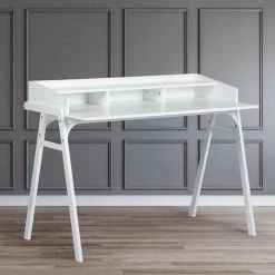 URBAN MEUBLE Bureau Scandinave Rangement 3 Colonnes Blanc 11 URBAN MEUBLE Bureau Scandinave Rangement 3 Colonnes Blanc -France Bureau Soldes 2022 67547337 5