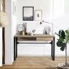 URBAN MEUBLE Bureau Scandinave Rangement 2 Tiroirs Bois Clair