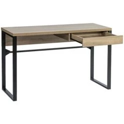 URBAN MEUBLE Bureau Scandinave Rangement 2 Tiroirs Bois Clair -France Bureau Soldes 2022 67547950 2