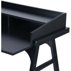 URBAN MEUBLE Bureau Industriel Rangement 3 Colonnes Noir -France Bureau Soldes 2022 67549482 5