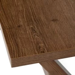 URBAN MEUBLE Bureau Industriel Moderne Et Minimaliste Bois Foncé Pied Robuste -France Bureau Soldes 2022 67549668 4