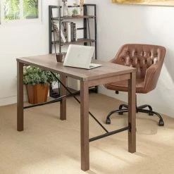 URBAN MEUBLE Bureau Industriel Bois Foncé