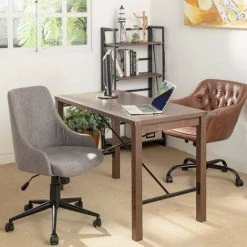 URBAN MEUBLE Bureau Industriel Bois Foncé -France Bureau Soldes 2022 67549685 4