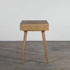 Bureau En Plaqué Chêne 2 Tiroirs 1 Niche Harper Arne Lykke - Bois Clair -France Bureau Soldes 2022 67620601 4