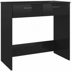 MAISONCHIC Bureau Table De Bureau / Bureau D'ordinateur Noir Brillant 80x40x75 Cm Aggloméré 9 MAISONCHIC Bureau Table De Bureau / Bureau D'ordinateur Noir Brillant 80x40x75 Cm Aggloméré -France Bureau Soldes 2022 67652457 3