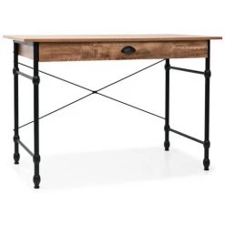 MAISONCHIC Bureau Table De Bureau / Bureau D'ordinateur Avec Tiroir 110 X 55 X 75 Cm Couleur De Chêne