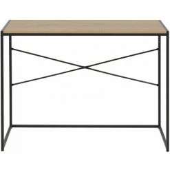 TOILINUX Bureau Sireine En MDF Et Métal - Longueur 100 Profondeur 45 Hauteur 75cm - Marron 9 TOILINUX Bureau Sireine En MDF Et Métal - Longueur 100 Profondeur 45 Hauteur 75cm - Marron -France Bureau Soldes 2022 67688462 4