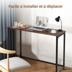 DACCORMAX Table Pliante Polyvalente, Bureau Pliante, Salon De Jardin Exterieur, ?conomiser De L'espace, Antid¨¦rapant, Pour Bureau, Salle ¨¤ Manger, Pique-nique, Camping, Salon, Chambre -France Bureau Soldes 2022 67689285 3