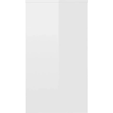 VIDAXL Bureau Blanc Brillant 90 X 40 X 72 Cm Aggloméré - Blanc 7 VIDAXL Bureau Blanc Brillant 90 X 40 X 72 Cm Aggloméré - Blanc – Image 5