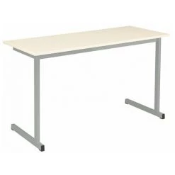 SANS MARQUE Table Scolaire Biplace - Maxiburo - Gris