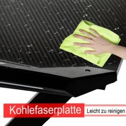 UISEBRT Table De Gaming Ergonomique Avec Porte-gobelet Et Crochet Pour Casque (type Z, Noir) -France Bureau Soldes 2022 67839629 5