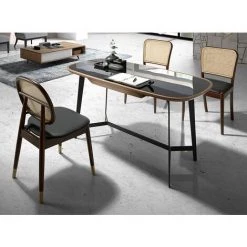 LES TENDANCES Bureau Plateau En Verre Noir Et Pieds En Acier Nany 8 LES TENDANCES Bureau Plateau En Verre Noir Et Pieds En Acier Nany -France Bureau Soldes 2022 67860692 2