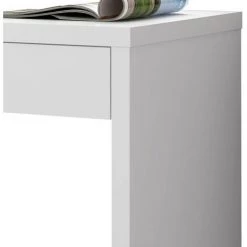 LÚZETE - TABLE D'ÉCRITURE RÉVERSIBLE CARDIFF - Blanc -France Bureau Soldes 2022 67871327 3