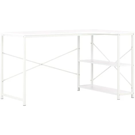 LangRay Meubles Bureau D'ordinateur Blanc 120 X 72 X 70 Cm 4 LangRay Meubles Bureau D'ordinateur Blanc 120 X 72 X 70 Cm – Image 2