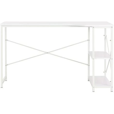 LangRay Meubles Bureau D'ordinateur Blanc 120 X 72 X 70 Cm 5 LangRay Meubles Bureau D'ordinateur Blanc 120 X 72 X 70 Cm – Image 3