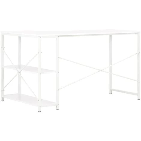 LangRay Meubles Bureau D'ordinateur Blanc 120 X 72 X 70 Cm 6 LangRay Meubles Bureau D'ordinateur Blanc 120 X 72 X 70 Cm – Image 4