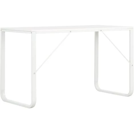 LangRay Meubles Bureau D'ordinateur Blanc 120x60x73 Cm 6 LangRay Meubles Bureau D'ordinateur Blanc 120x60x73 Cm – Image 4